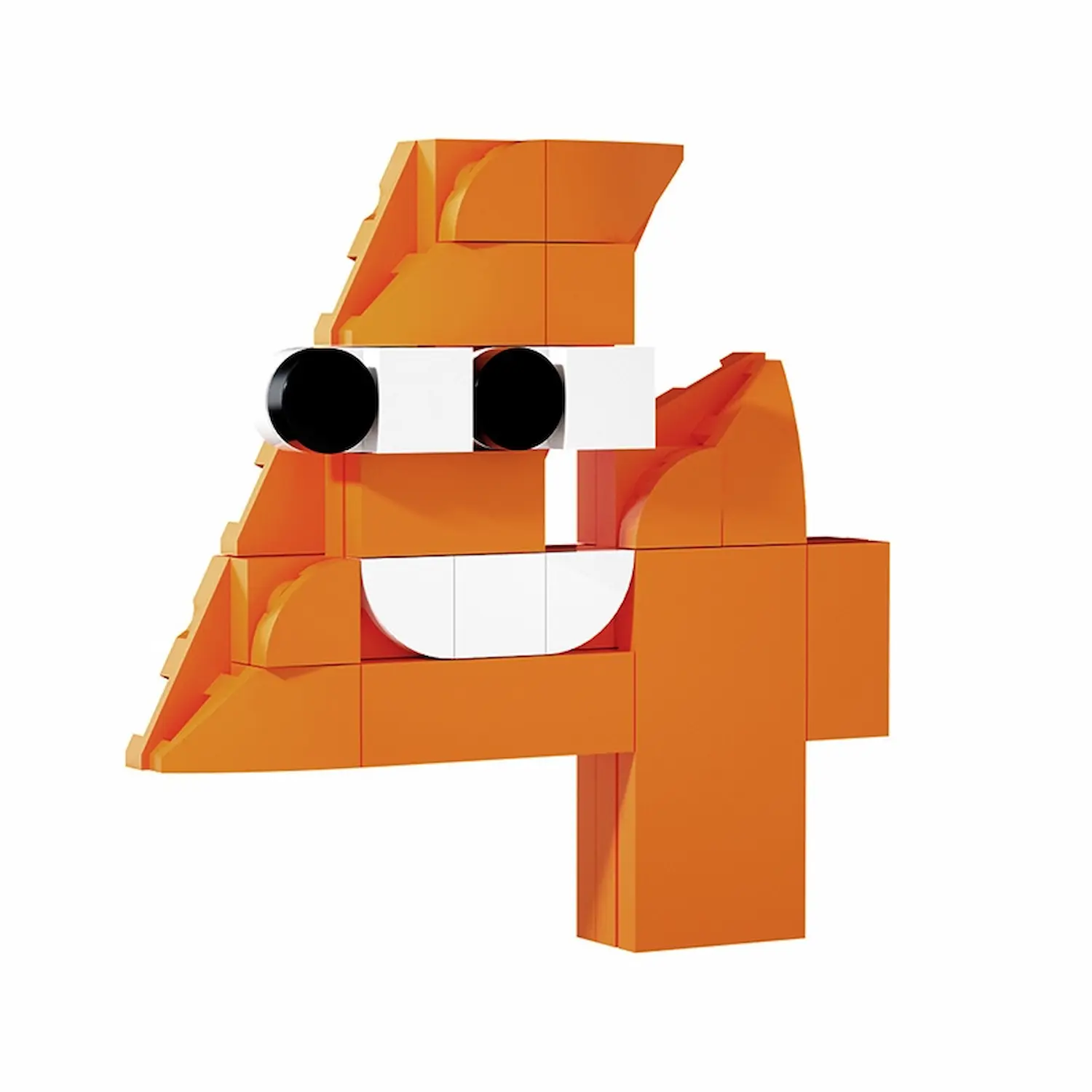 MOC – Monster Number 4Four(LEGO Alternative Bricks), Learning Math Toy MOC – Monster Number 4Four(LEGO Alternative Bricks), Learning Math Toy