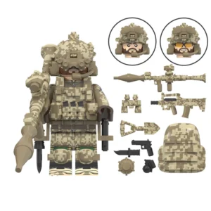 wm2442-Minifigure - Wild Child Special Forces (LEGO Alternative) Minifigure - Wild Child Special Forces (LEGO Alternative)
