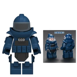 Custom Piece Miniature – EOD Explosive Ordnance Disposal suit or heavy bomb disposal suit blue – 3D Print for LEGO minifigure Custom Piece Miniature – EOD Explosive Ordnance Disposal suit or heavy bomb disposal suit blue – 3D Print for LEGO minifigure