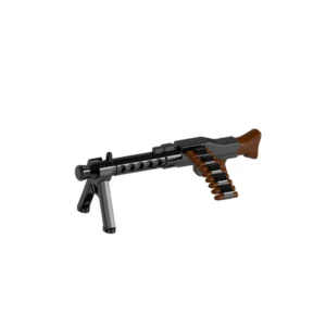 Custom Piece Miniature – German MG 34 machine gun with an ammunition belt – 3D Print for LEGO Minifigure Custom Piece Miniature – German MG 34 machine gun with an ammunition belt – 3D Print for LEGO Minifigure
