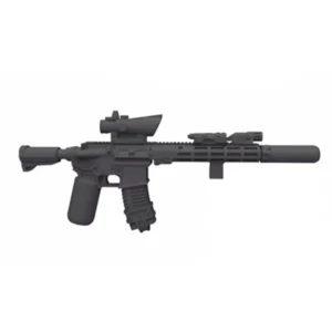 Custom Piece Miniature – M4 carbine equipped with a URGI Upper Receiver Group - Improved and a Trijicon ACOG Advanced Combat Optical Gunsight – 3D Print for LEGO minifigure Custom Piece Miniature – M4 carbine equipped with a URGI Upper Receiver Group - Improved and a Trijicon ACOG Advanced Combat Optical Gunsight – 3D Print for LEGO minifigure