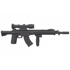 Custom Piece Miniature – Marksman Version of a tactical AK style rifle firearm – 3D Print for LEGO minifigure Custom Piece Miniature – Marksman Version of a tactical AK style rifle firearm – 3D Print for LEGO minifigure