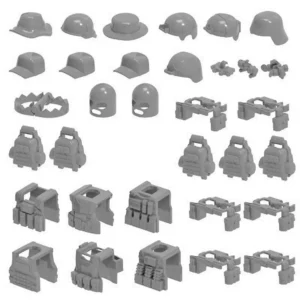 Custom Piece Miniature – Tactical Gear military gear and equipment grey – 3D Print for LEGO minifigure Custom Piece Miniature – Tactical Gear military gear and equipment grey – 3D Print for LEGO minifigure
