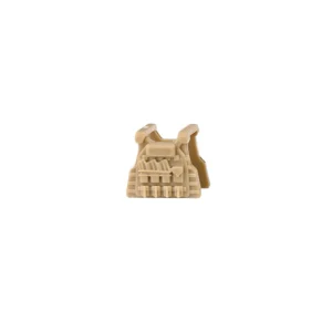 Custom Piece Miniature – Tactical Vest Body Armor earth yellow khaki with various pouches – 3D Print for LEGO minifigure Custom Piece Miniature – Tactical Vest Body Armor earth yellow khaki with various pouches – 3D Print for LEGO minifigure