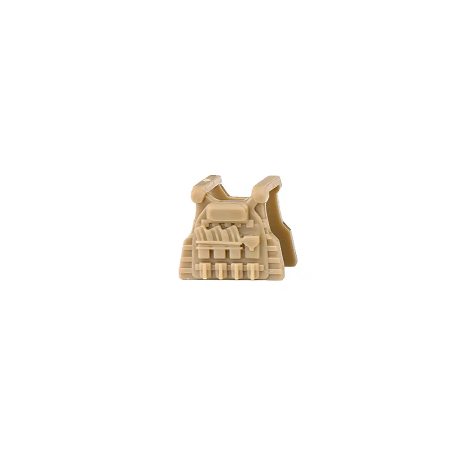 Custom Piece Miniature – Tactical Vest Body Armor earth yellow khaki with various pouches – 3D Print for LEGO minifigure Custom Piece Miniature – Tactical Vest Body Armor earth yellow khaki with various pouches – 3D Print for LEGO minifigure