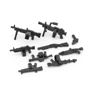 Custom Piece Miniature – military weapons black – 3D Print for LEGO minifigure Custom Piece Miniature – military weapons black – 3D Print for LEGO minifigure