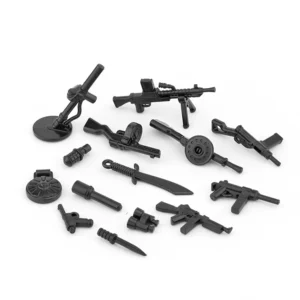 Custom Piece Miniature – military weapons black – 3D Print for LEGO minifigure2 Custom Piece Miniature – military weapons black – 3D Print for LEGO minifigure