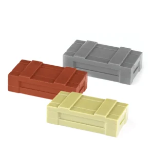 Custom Piece Miniature – military weapons storage box container crate Brown grey Tan – 3D Print for LEGO minifigure Custom Piece Miniature – military weapons storage box container crate Brown grey Tan – 3D Print for LEGO minifigure