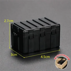 Custom Piece Miniature – military weapons storage box container crate black – 3D Print for LEGO minifigure Custom Piece Miniature – military weapons storage box container crate black – 3D Print for LEGO minifigure