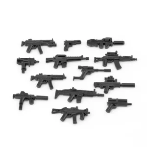 Custom Piece Miniature – military weapons submachine guns SMGs machine pistols compact carbines handguns black – 3D Print for LEGO minifigure Custom Piece Miniature – military weapons submachine guns SMGs machine pistols compact carbines handguns black – 3D Print for LEGO minifigure
