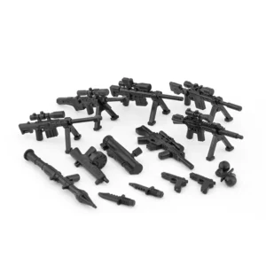 Custom Piece Miniature – modern tactical military weapons black – 3D Print for LEGO minifigure Custom Piece Miniature – modern tactical military weapons black – 3D Print for LEGO minifigure