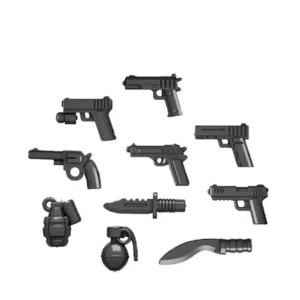 Custom Piece Miniature – weapon and tool set – 3D Print for LEGO minifigure Custom Piece Miniature – weapon and tool set – 3D Print for LEGO minifigure