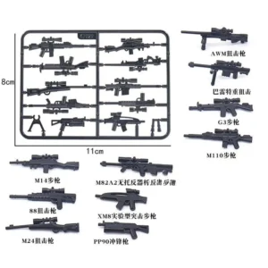 Custom Piece Miniature – weapons Rifles guns – 3D Print for LEGO minifigure Custom Piece Miniature – weapons Rifles guns – 3D Print for LEGO minifigure