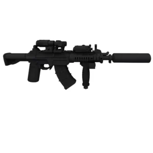 Custom Piece – QBZ191 assault rifle in a special operations configuration with a suppressor – 3D Print for LEGO minifigure Custom Piece – QBZ191 assault rifle in a special operations configuration with a suppressor – 3D Print for LEGO minifigure