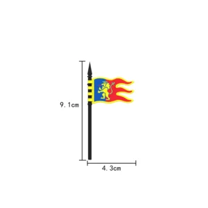 Custom Piece – Red Lion flag – 3D Print for LEGO