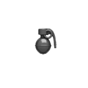 Custom Piece – hand grenade dark grey or black – 3D Print for LEGO