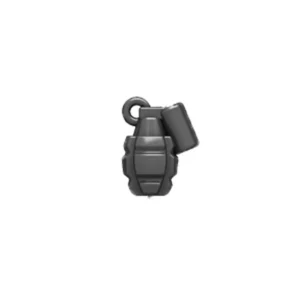 Custom Piece – hand grenade dark with a ribbed cylindrical body – 3D Print for LEGO