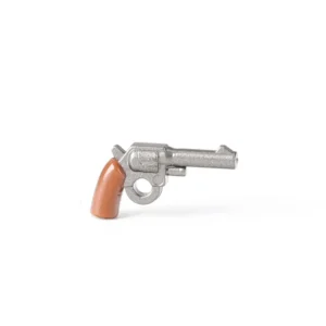 Custom Piece – revolver silver grey – 3D Print for LEGO minifigure Custom Piece – revolver silver grey – 3D Print for LEGO minifigure
