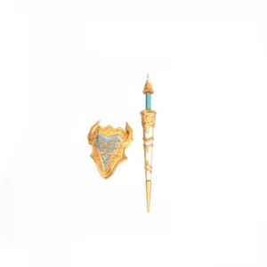 Custom Piece – weapons and a shield gold – 3D Print for LEGO Custom Piece – weapons and a shield gold – 3D Print for LEGO