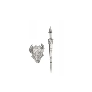 Custom Piece – weapons and a shield silver – 3D Print for LEGO Custom Piece – weapons and a shield silver – 3D Print for LEGO