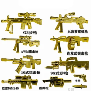 Custom Piece – weapons gold – 3D Print for LEGO minifigure 3 Custom Piece – weapons gold – 3D Print for LEGO minifigure