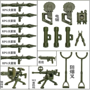 Custom Piece – weapons green colored– 3D Print for LEGO minifigure Custom Piece – weapons green colored– 3D Print for LEGO minifigure