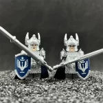 2 Swan Warriors - Custom Printed Brick Block Figure