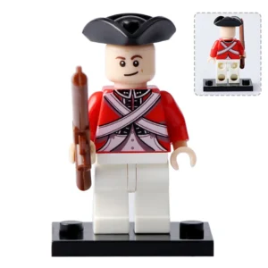 Minifigure Napoleonic era British Redcoat soldier LEGO Alternative 3 Minifigure Napoleonic era British Redcoat soldier LEGO Alternative