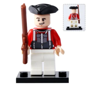 Minifigure Napoleonic era British Redcoat soldier LEGO Alternative Minifigure Napoleonic era British Redcoat soldier LEGO Alternative