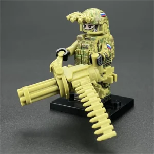 Minifigure - Russian FSB Alpha Group special forces operator and Gatling style machine gun (LEGO Alternative) Minifigure - Russian FSB Alpha Group special forces operator and Gatling style machine gun (LEGO Alternative)