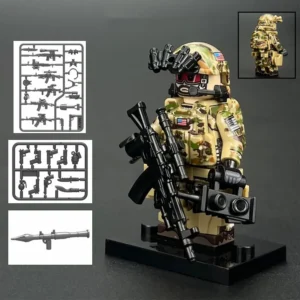Minifigure - US Navy SEAL with weapons (LEGO Alternative) Minifigure - US Navy SEAL with weapons (LEGO Alternative)