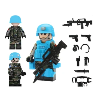 Minifigure - United Nations UN Peacekeeper (LEGO Alternative). Minifigure - United Nations UN Peacekeeper (LEGO Alternative)