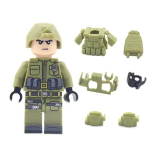 Minifigure - modern soldier special forces operator SWAT police officer (LEGO Alternative) Minifigure - modern soldier special forces operator SWAT police officer (LEGO Alternative)
