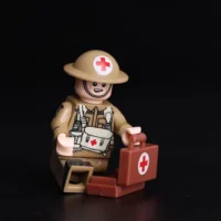Minifigure – British Royal Army Medical Corps (RAMC), 2nd Infantry Division during World War II (LEGO Compatible)