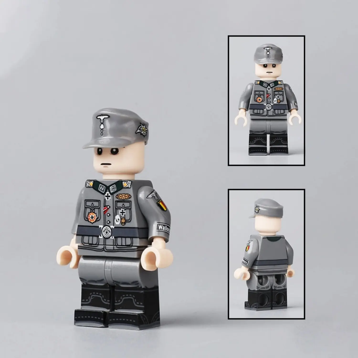 Minifigure – German General officer SS-Obersturmbannführer of the Waffen-SS during World War II (LEGO Compatible)