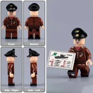 Minifigure – German Kriegsmarine's U Boat Senior Non Commissioned Officer commander NCO from WWII (LEGO Alternative) Minifigure – German Kriegsmarine's U Boat Senior Non Commissioned Officer commander NCO from WWII (LEGO Alternative)