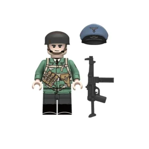Minifigure – German Luftwaffe Ground Forces NCO (Non-Commissioned Officer) from the World War II (LEGO Compatible) Minifigure – German Luftwaffe Ground Forces NCO (Non-Commissioned Officer) from the World War II (LEGO Compatible)