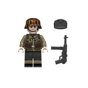 Minifigure – German Waffen-SS squad leader or stormtrooper from the late-war period of World War II (LEGO Compatible) Minifigure – German Waffen-SS squad leader or stormtrooper from the late-war period of World War II (LEGO Compatible)