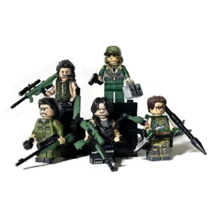 Minifigure – Golden Triangle Private Armed Forces (LEGO Alternative) Golden Triangle Private Armed Forces - Custom Printed Brick Block Figure