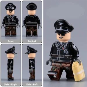 Minifigure – SS Captain Hauptsturmführer Waffen SS Panzer crewman (tank) Division World War II (LEGO Alternative) Minifigure – SS Captain Hauptsturmführer Waffen SS Panzer crewman (tank) Division World War II (LEGO Alternative)