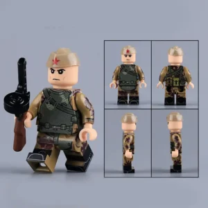 Minifigure – Soviet Army soldier from the WWII era wearing Amoeba pattern camouflage (LEGO Alternative) Minifigure – Soviet Army soldier from the WWII era wearing Amoeba pattern camouflage (LEGO Alternative)