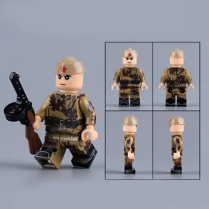 Minifigure – Soviet Army soldier from the WWII era wearing Amoeba pattern camouflage suit (LEGO Alternative) Minifigure – Soviet Army soldier from the WWII era wearing Amoeba pattern camouflage suit (LEGO Alternative)