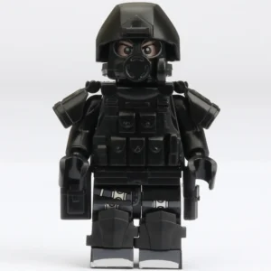 Minifigure – Special Forces Soldier SWAT counter terrorism unit black (LEGO Alternative) Minifigure – Special Forces Soldier SWAT counter terrorism unit black (LEGO Alternative)