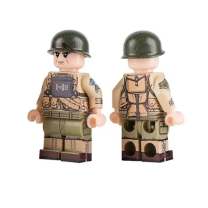 Minifigure – United States Army Ranger Soldier equipped for the initial assault phases of the D-Day invasion World War II era (LEGO Compatible) Minifigure – United States Army Ranger Soldier equipped for the initial assault phases of the D-Day invasion World War II era (LEGO Compatible)