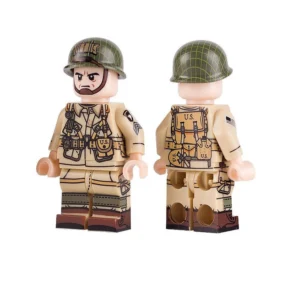 Minifigure – United States Army Soldier paratrooper 101st Airborne Division Screaming Eagles World War II (LEGO Compatible) Minifigure – United States Army Soldier paratrooper 101st Airborne Division Screaming Eagles World War II (LEGO Compatible)
