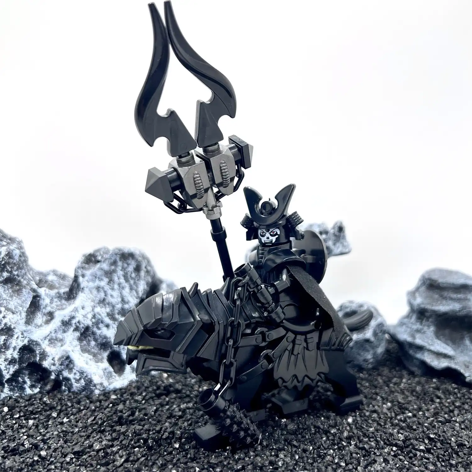 Minifigure – Wolf Rider Commander Demon (LEGO Alternative)