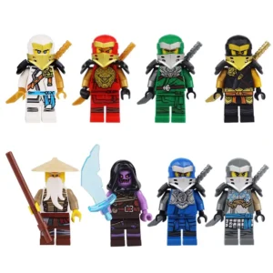 Minifigures – Ninjago, Lloyd Garmadon, Sensei Wu (LEGO Alternative) 2 Minifigures – Ninjago, Lloyd Garmadon, Sensei Wu (LEGO Alternative)