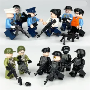 Minifigures – patrol police officers (LEGO Alternative) Minifigures – patrol police officers (LEGO Alternative)