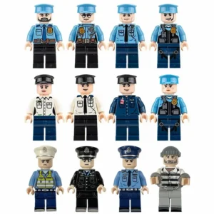Minifigures – police officer and prisoner (LEGO Alternative) Minifigures – police officer and prisoner (LEGO Alternative)