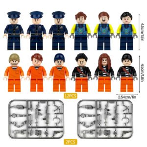 Minifigures – police officers and prisoners (LEGO Alternative) Minifigures – police officers and prisoners (LEGO Alternative)